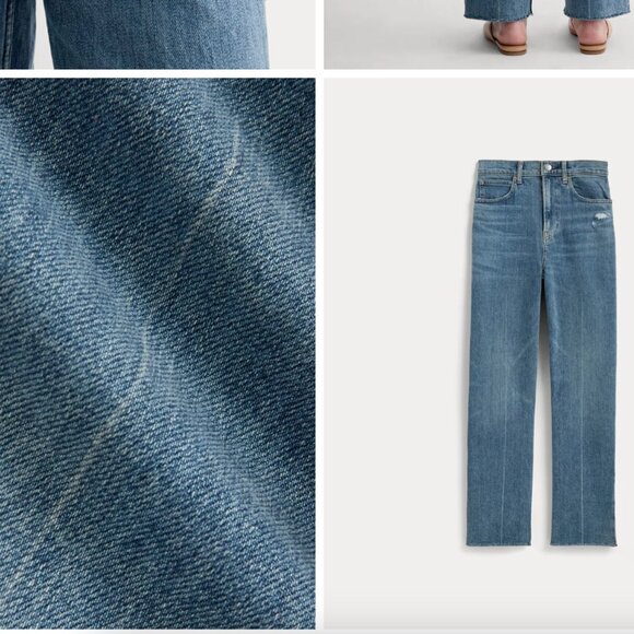 Everlane - Medium Wash Distressed - The Way-High Jean - 24 Regular - Picture 4 of 9